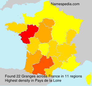 Surname Granges in France Surname Granges in France