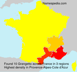 Surname Grangetto in France Surname Grangetto in France