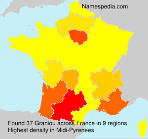 Surname Graniou in France Surname Graniou in France
