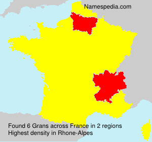 Surname Grans in France Surname Grans in France