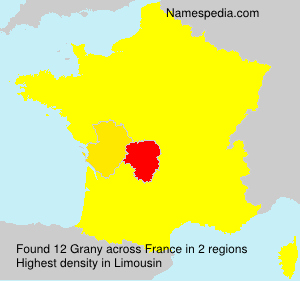 Surname Grany in France Surname Grany in France