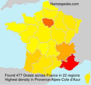 Surname Grassi in France Surname Grassi in France