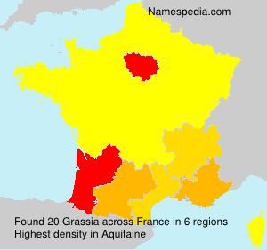 Surname Grassia in France Surname Grassia in France