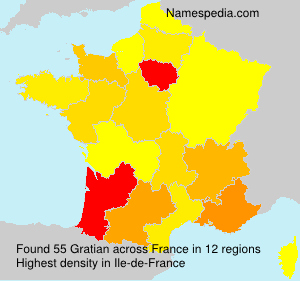 Surname Gratian in France Surname Gratian in France