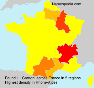 Surname Grattoni in France Surname Grattoni in France