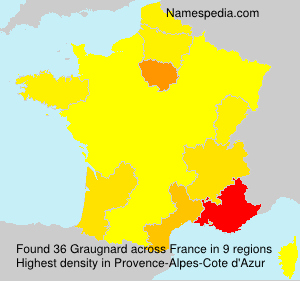 Surname Graugnard in France Surname Graugnard in France