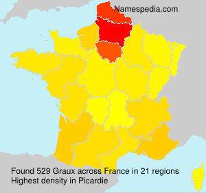 Surname Graux in France Surname Graux in France