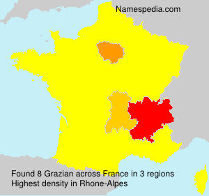 Surname Grazian in France Surname Grazian in France