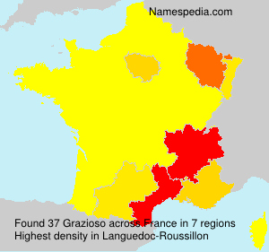Surname Grazioso in France Surname Grazioso in France