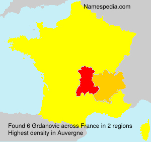 Surname Grdanovic in France Surname Grdanovic in France