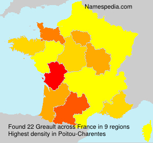 Surname Greault in France Surname Greault in France