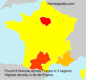 Surname Grecias in France Surname Grecias in France
