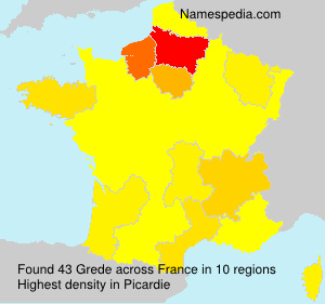 Surname Grede in France Surname Grede in France