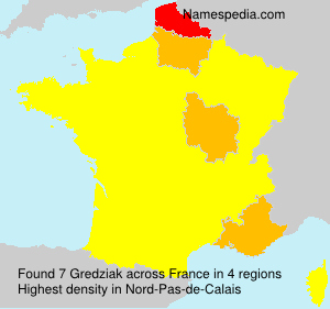 Surname Gredziak in France Surname Gredziak in France