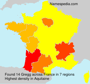 Surname Gregg in France Surname Gregg in France