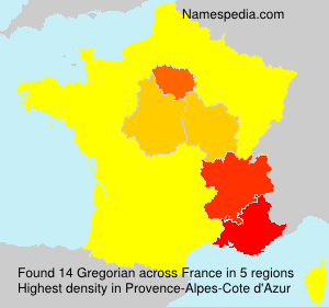 Surname Gregorian in France Surname Gregorian in France