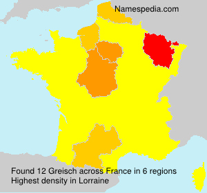 Surname Greisch in France Surname Greisch in France