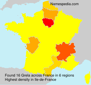 Surname Grela in France Surname Grela in France