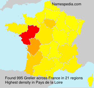 Surname Grelier in France Surname Grelier in France