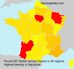 Surname Grelot in France Surname Grelot in France