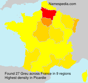 Surname Greu in France Surname Greu in France