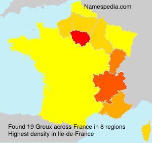 Surname Greux in France Surname Greux in France