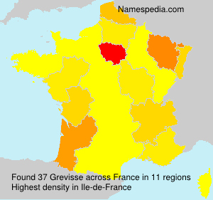 Surname Grevisse in France Surname Grevisse in France