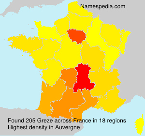 Surname Greze in France Surname Greze in France