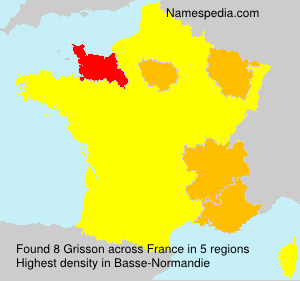 Surname Grisson in France Surname Grisson in France