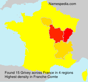 Surname Grivey in France Surname Grivey in France