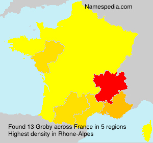 Surname Groby in France Surname Groby in France