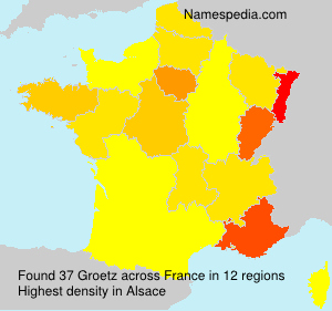 Surname Groetz in France Surname Groetz in France