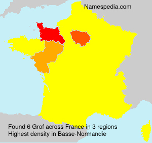 Surname Grof in France Surname Grof in France