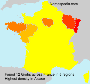 Surname Grohs in France Surname Grohs in France