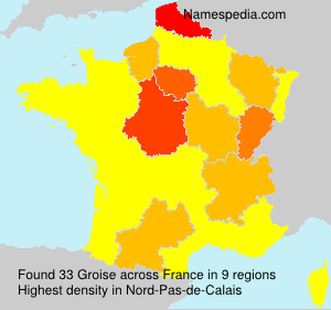 Surname Groise in France Surname Groise in France