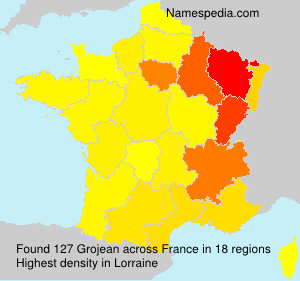 Surname Grojean in France Surname Grojean in France