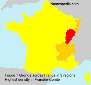 Surname Gronda in France Surname Gronda in France