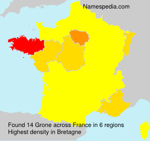 Surname Grone in France Surname Grone in France