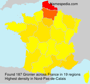 Surname Gronier in France Surname Gronier in France