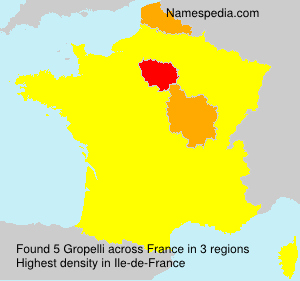 Surname Gropelli in France
