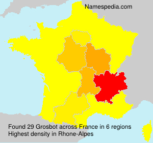 Surname Grosbot in France Surname Grosbot in France