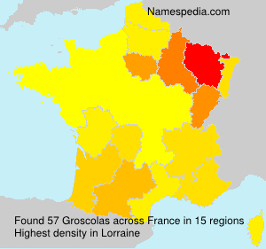 Surname Groscolas in France Surname Groscolas in France