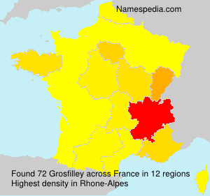 Surname Grosfilley in France Surname Grosfilley in France