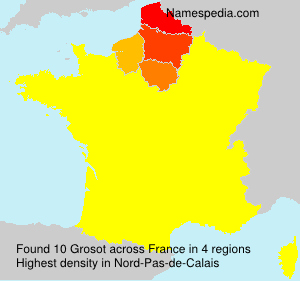 Surname Grosot in France Surname Grosot in France