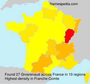Surname Grosrenaud in France Surname Grosrenaud in France