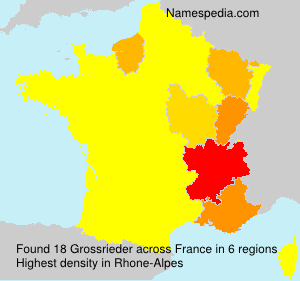 Surname Grossrieder in France