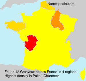 Surname Grosyeux in France Surname Grosyeux in France