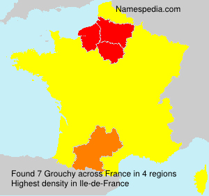 Surname Grouchy in France Surname Grouchy in France