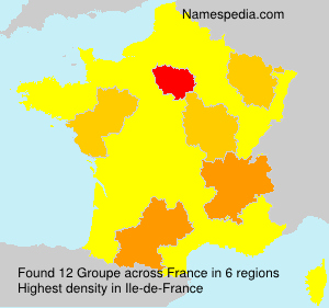 Surname Groupe in France Surname Groupe in France