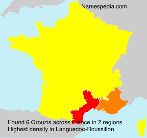 Surname Grouzis in France
